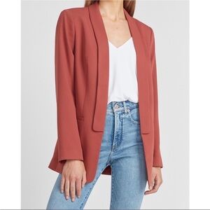 Express Henna Shawl Collar Boyfriend Blazer